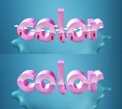 Photoshop打造超绚的3D字插画